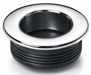 YUVARLAK GÖMME KULP - KROM