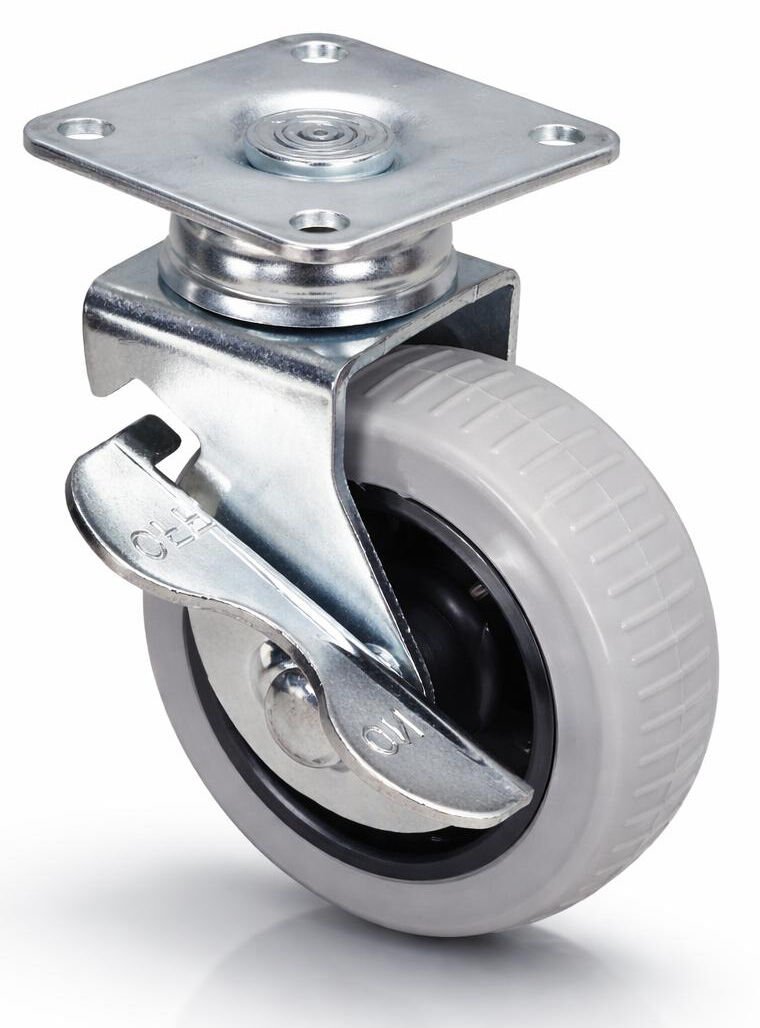 50x20 TABLALI FRENLİ TEKER - GRİ (Tek Sıra Bilyalı)